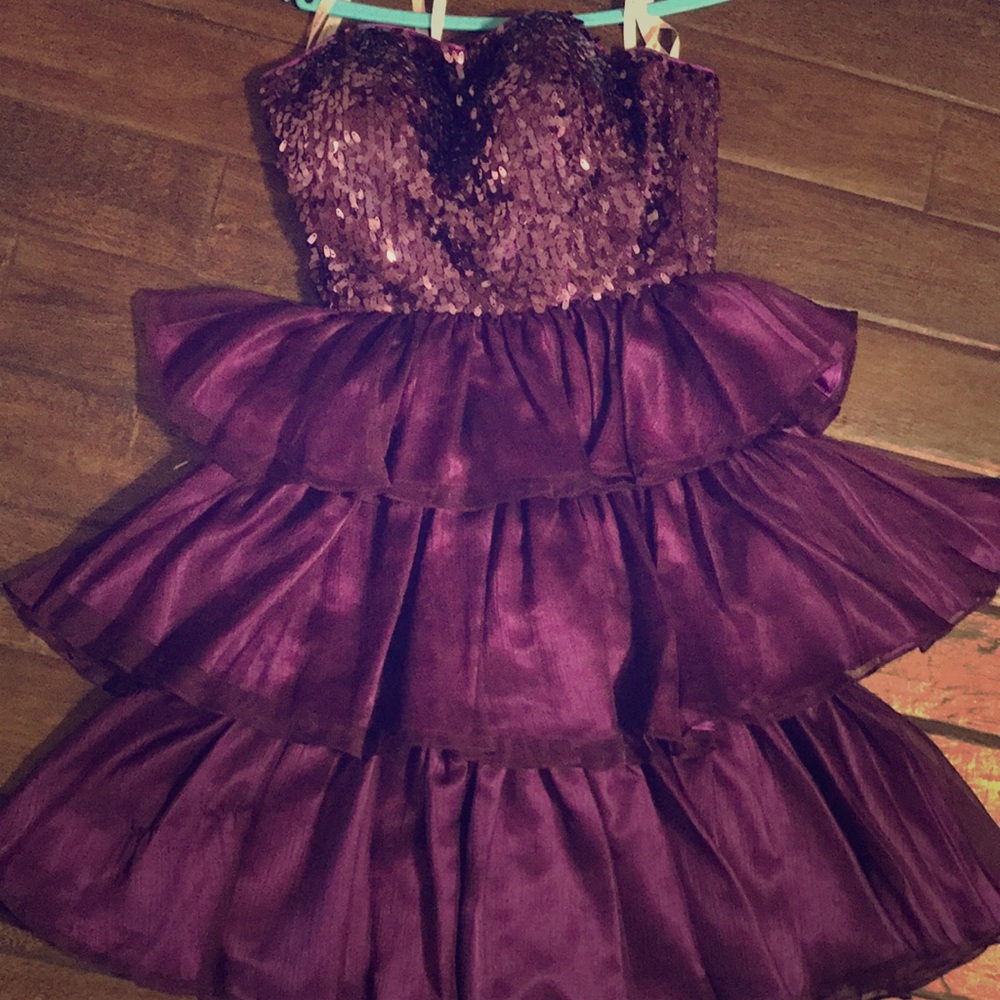Stunning purple mini dress